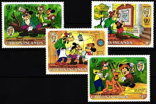 Caicos Inseln 80-83 postfrisch Mickey Mouse #HQ402