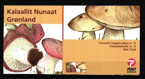 Grönland 434-436 postfrisch Markenheft / Pilze #HQ235