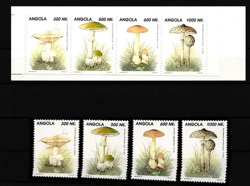 Angola 945-948 postfrisch Markenheft / Pilze #HQ335