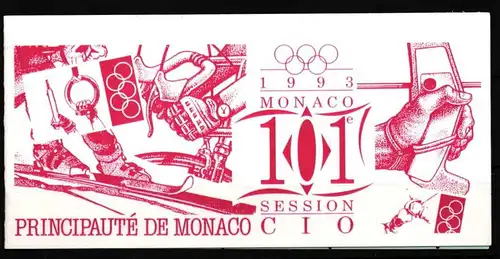 Monaco 2141-2148 postfrisch Markenheft 11 / Olympische Spiele #HQ555