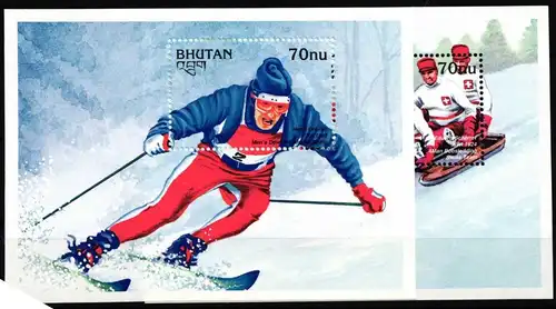 Bhutan Block 362 und 363 postfrisch Olympische Spiele #HQ560