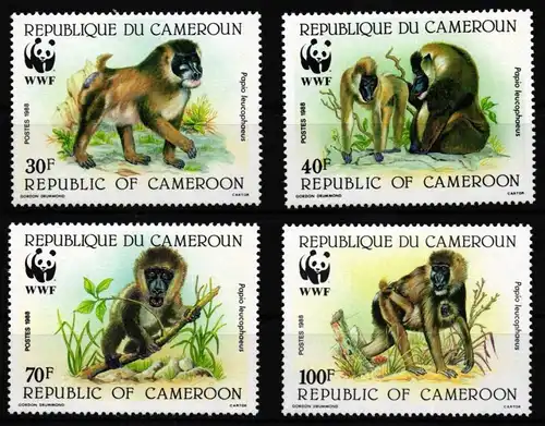 Kamerun 1155-1158 postfrisch WWF #HQ608