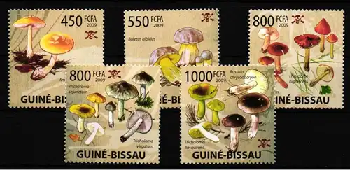 Guinea Bissau 4297-4301 postfrisch Pilze #HQ691