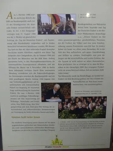 Themensammlung 10 Jahre Deutsche Einheit aus dem Post Abo #LW700