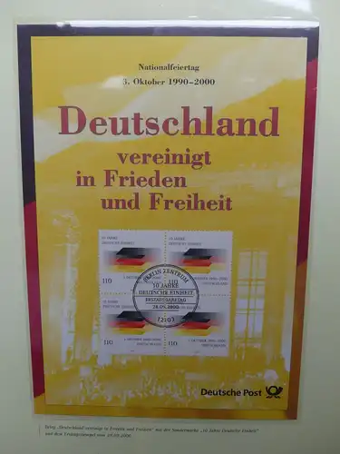 Themensammlung 10 Jahre Deutsche Einheit aus dem Post Abo #LW700