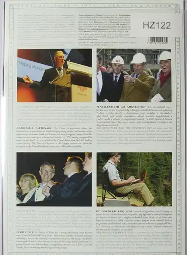 Großbritannien postfrisch Smilers Bogen "Prince Charles 60th Birthday" #HZ122