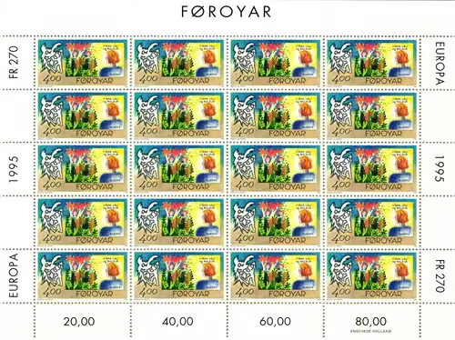 Färöer 278-279 postfrisch Kleinbogensatz #HM334