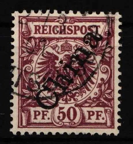 Deutsche Kolonien Kiautschou V 6II gestempelt signiert Bühler #HZ555