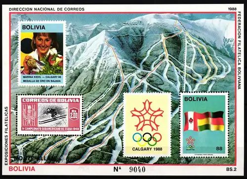 Bolivien Block 173 postfrisch Olympische Spiele #HQ520