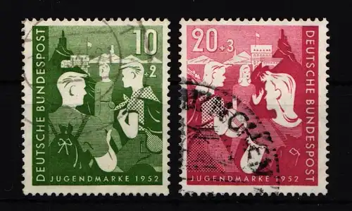 BRD Bund 153-154 gestempelt #IC153