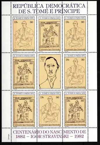 Sao Tome 771-772 A postfrisch als Kleinbogen #HR523