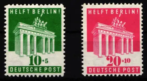 Alliierte Besetzung 101-102 postfrisch Bi-Zone #HZ076