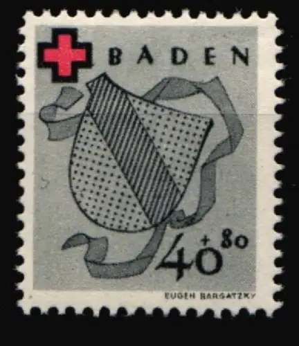 Fr. Zone Baden 45A postfrisch #HZ021