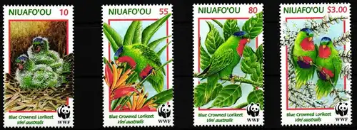 Niuafo Ou Inseln 326-329 postfrisch WWF #HQ589