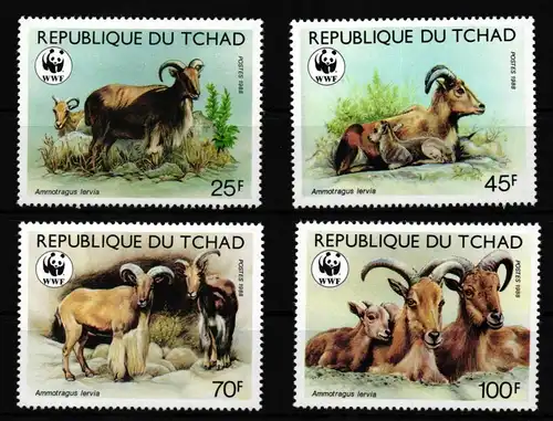 Tschad 1171-1174 postfrisch WWF #HQ610