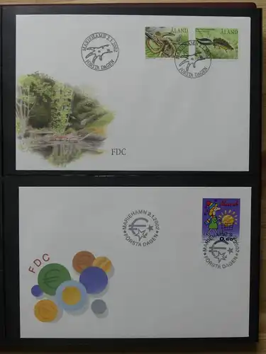 Aland Sammlung von FDC aus Ende der 90er bis ca. 2006 #LW636