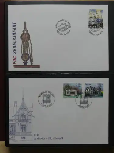 Aland Sammlung von FDC aus Ende der 90er bis ca. 2006 #LW636