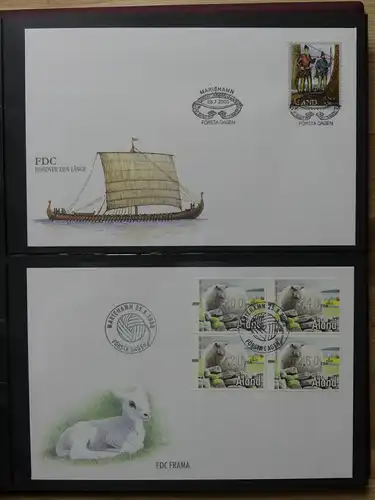 Aland Sammlung von FDC aus Ende der 90er bis ca. 2006 #LW636