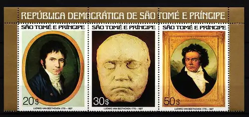 Sao Tome 460-462 postfrisch Beethoven #HR521