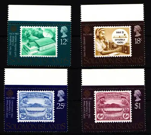 Salomon Inseln 489-492 postfrisch Weltkommunikationsjahr #HY820