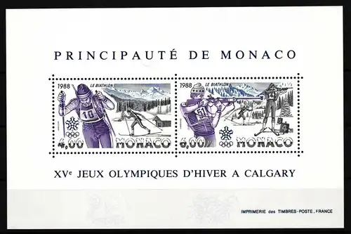 Monaco Block 38 postfrisch Olympische Spiele #HQ529