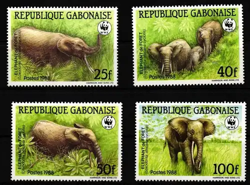 Gabun 1009-1012 postfrisch WWF #HQ607