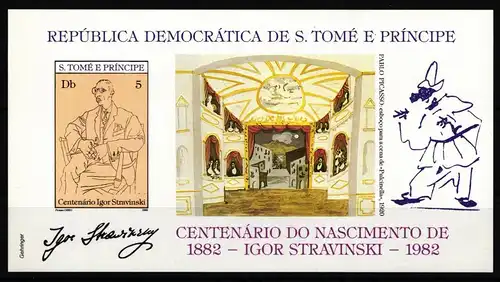 Sao Tome Block 96 B postfrisch #HR534