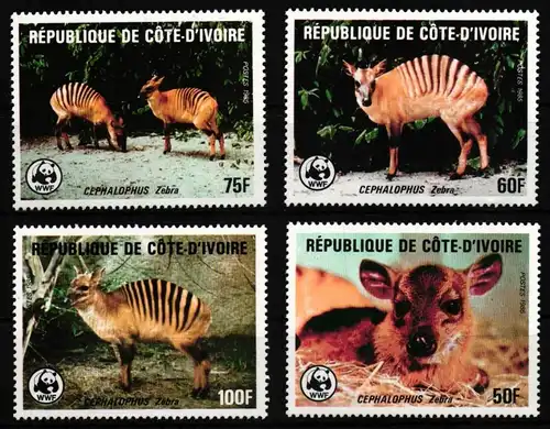 Elfenbeinküste 881-884 postfrisch WWF #HQ586