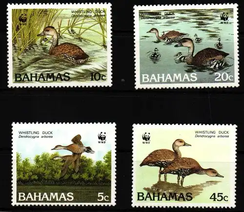 Bahamas 672-675 postfrisch WWF #HQ604