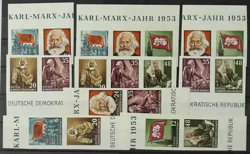 DDR Zd aus Block 8A, Block 9A, Block 8B, Block 9B postfrisch komplett #HZ098