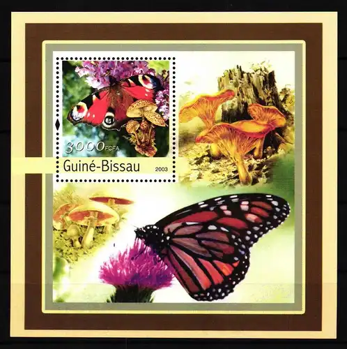 Guinea Bissau Block 388 postfrisch Pilze #HQ699