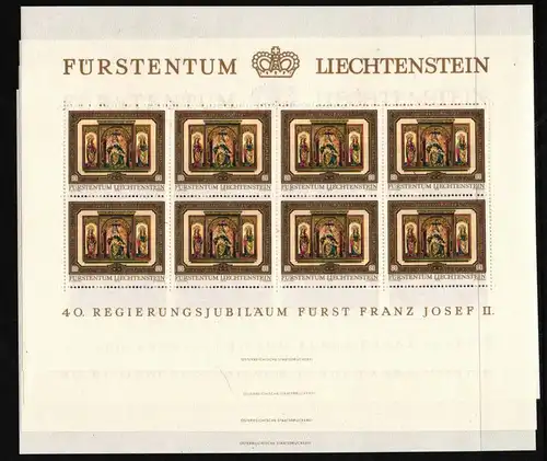 Liechtenstein 706-709 postfrisch Kleinbogen #HW670