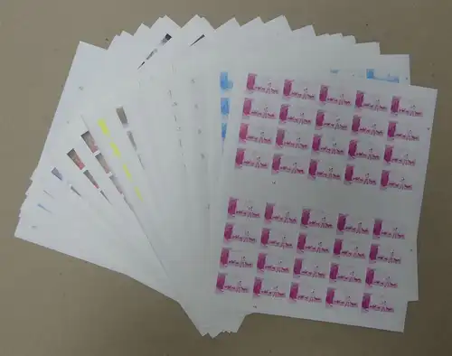 Montserrat 605-608 postfrisch als ungezähnte Phasendruck Bögen, 32 Bögen #IA607