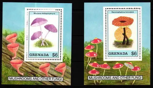 Grenada Block 227 und 228 postfrisch Pilze #HQ654