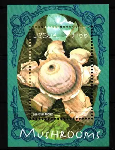Liberia Block 253 postfrisch Pilze #HQ707