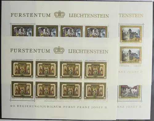 Liechtenstein 706-709 postfrisch als Kleinbögen #HR570