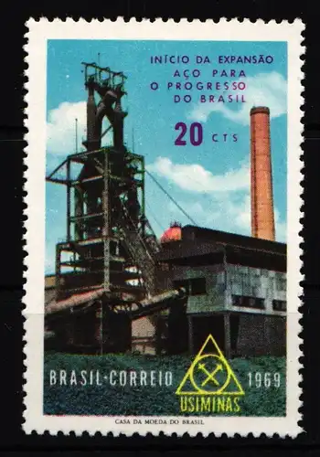 Brasilien 1232 ohne Gummi wie verausgabt #IE145