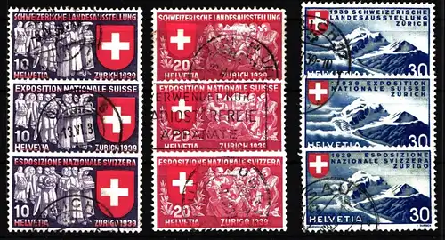 Schweiz 335-343 gestempelt #HZ125