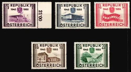 Österreich 1012-1016 postfrisch #HZ190