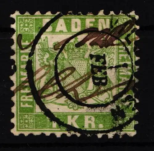 Baden 23 gestempelt gut gezähnt #HM938