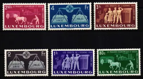 Luxemburg 478-483 postfrisch Fortschritt #HQ796