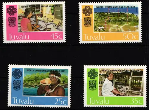 Tuvalu 203-206 postfrisch Weltkommunikationsjahr #HY800