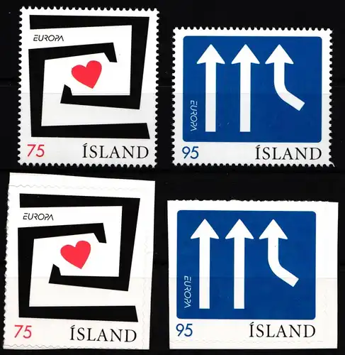 Island 1133-1136 postfrisch Cept #HR467