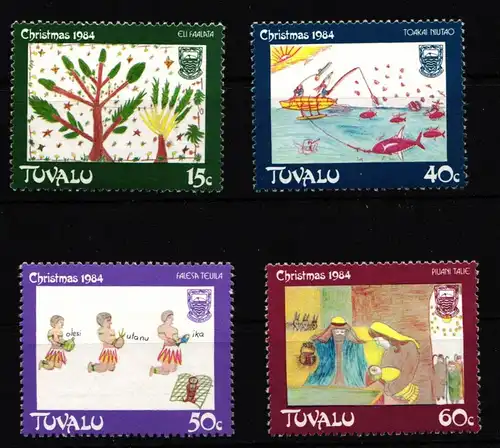 Tuvalu 264-267 postfrisch Weihnachten #HY806