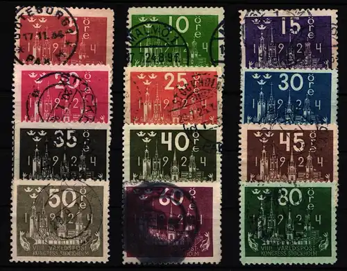 Schweden 144-155 gestempelt #IC019