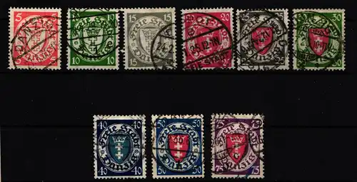 Danzig 193-201 gestempelt #IC545