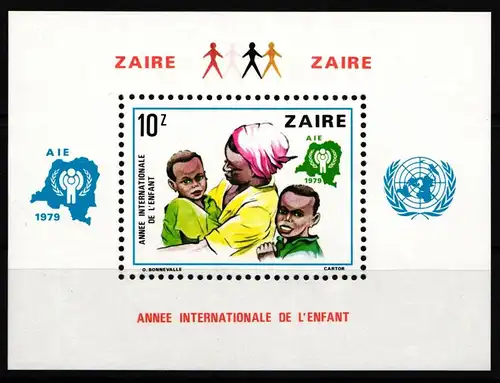 Zaire (Kongo) Block 29 postfrisch Jahr des Kindes #HR449