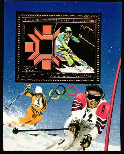 Tschad Block 161 A postfrisch Olympiade Sarajevo 1984 #HR792