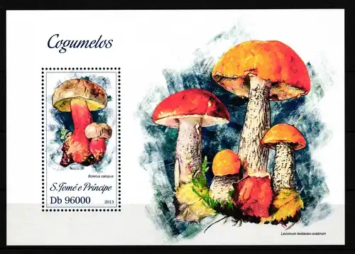 Sao Tome e Principe Block 894 postfrisch Pilze #HQ995