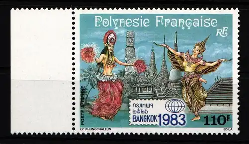 Französisch Polynesien 385 postfrisch BANGKOK 1983 #HY833